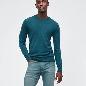 Bonobos Teal Crew Neck Sweater Size L